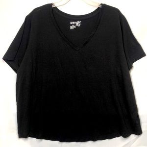 Terra & Sky Soft Black Tee, Size 3x